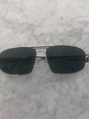 NEW SAMA EYEWEAR SUNGLASSES MODEL COBRA IN PLATINUM COLOR 100% TITANIUM